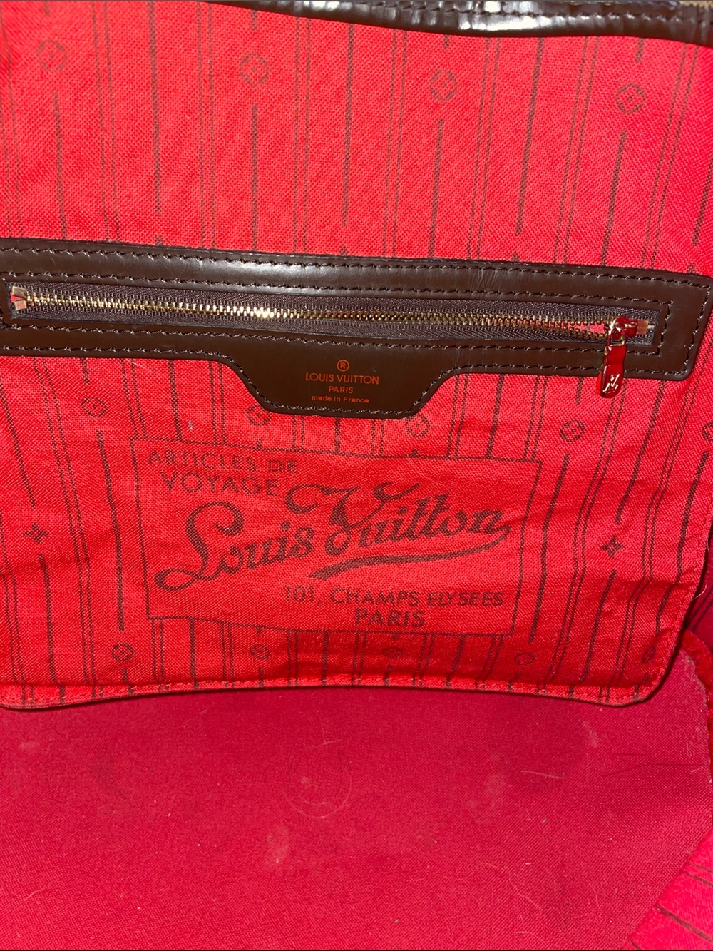 Louis Vuitton look a like Brown Monogram large purse handbag shoulder bag purse - Picture 16 of 16